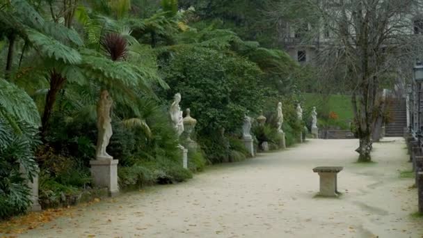 驚くほどのキンタ Regaleira や庭園 ポルトガル — ストック動画