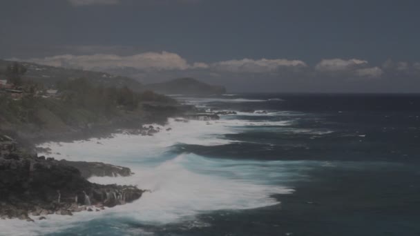 Ακτογραμμή Ile Reunion — Αρχείο Βίντεο