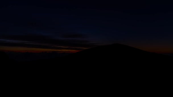 Piękny Wschód Słońca Piton Fournaise Reunion — Wideo stockowe