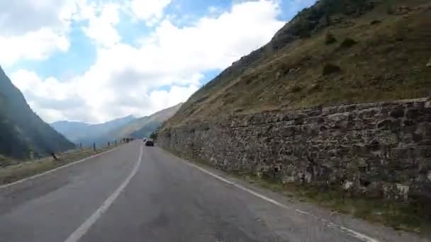 Hiper Lapso Conducir Transfagarasan Rumania — Vídeos de Stock