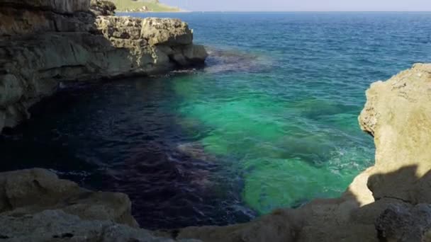 Piękny Widok Wybrzeże Sycylia Włochy — Wideo stockowe