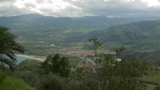 Güzel Marinello Manzarası Çevresi Sicilya Talya — Stok video