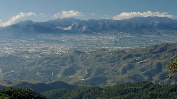 Uzun Varış Noktası Monte Malaga Endülüs — Stok video