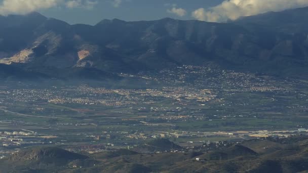 Panela Longa Miradouro Monte Málaga Andaluzia — Vídeo de Stock