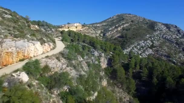 スペイン マハーニャで山の空中ビュー — ストック動画