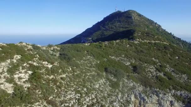 Αεροφωτογραφία Των Βουνών Στο Mijas Ισπανία — Αρχείο Βίντεο
