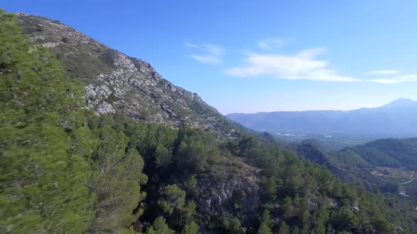 Veduta Aerea Delle Montagne Mijas Spagna — Video Stock