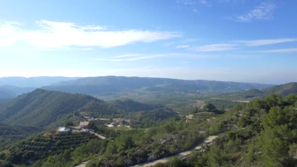 Vista Aérea Das Montanhas Mijas Espanha — Vídeo de Stock