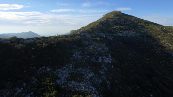 西班牙Mijas山脉的空中景观 — 图库视频影像