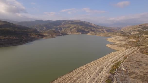Volo Barrier Lake Andalusia Spagna — Video Stock