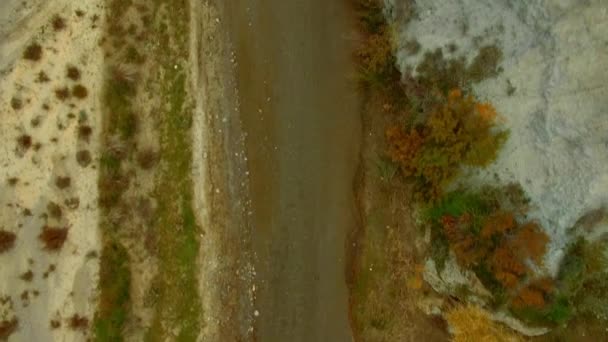 エアリアル アンダルシア スペインの川に沿ったフライト — ストック動画