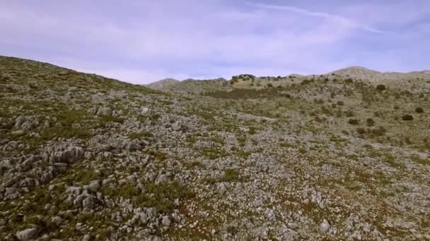 Světlo Nad Kamenitými Poli Rovinami Andalusie Španělsko — Stock video