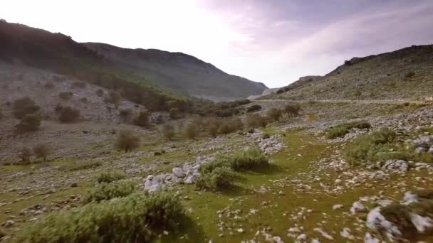 Světlo Nad Kamenitými Poli Rovinami Andalusie Španělsko — Stock video