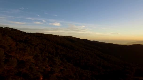 Beautiful Sunset Monte Malaga Andalusia Spain — Stockvideo