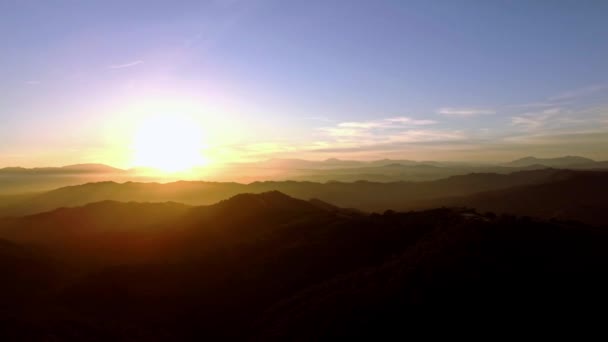 Beautiful Sunset Monte Malaga Andalusia Spain — Video Stock