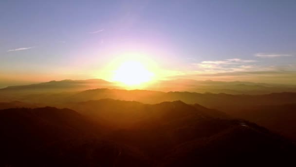 Beautiful Sunset Monte Malaga Andalusia Spain — Vídeos de Stock