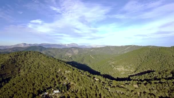Bergen Malaga Andalusien Spanien Vackert Landskap — Stockvideo