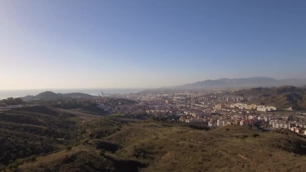 Vista Aérea Cidade Málaga Espanha — Vídeo de Stock