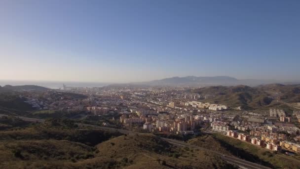 Vista Aérea Cidade Málaga Espanha — Vídeo de Stock
