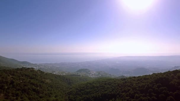 Aerial Flying Mountains View Capellania Ανδαλουσία Ισπανία — Αρχείο Βίντεο