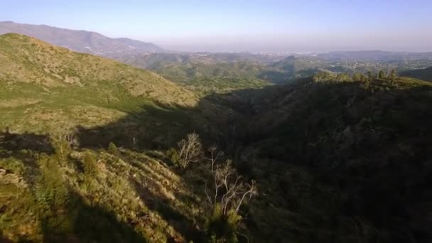 Vlucht Farmlands Andalusië Spanje — Stockvideo