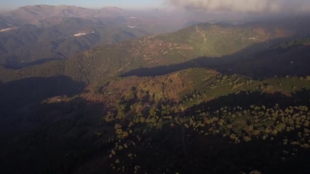 Lot Nad Lasem Poza Utopionym Szlakiem Andaluzja Hiszpania — Wideo stockowe