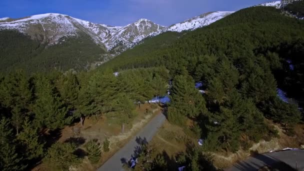 Aerial Flight 1774M Capturing Mountains Andorra — Stock Video