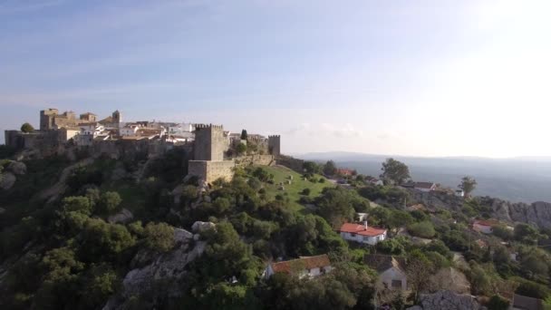 Flug Entlang Des Wunderschönen Castillo Castellar Andalusien Spanien — Stockvideo