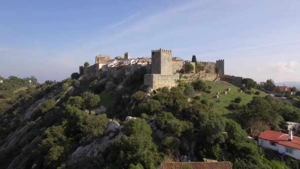 Flyg Längs Vackra Castillo Castellar Andalusien Spanien — Stockvideo