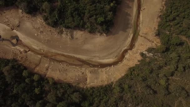 Vol Dessus Lac Barrier Espagne Embalse Guadarranque Andalousie — Video