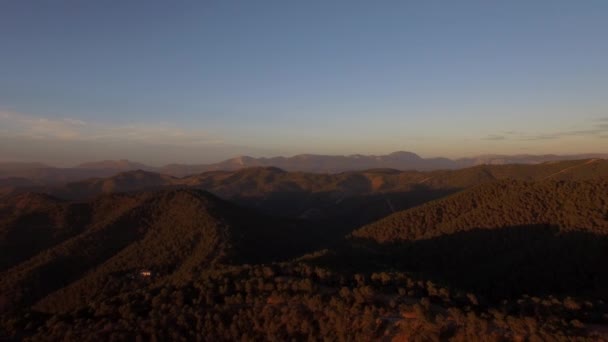 Malaga Daki Dağlar Endülüs Spanya Güzel Manzara — Stok video