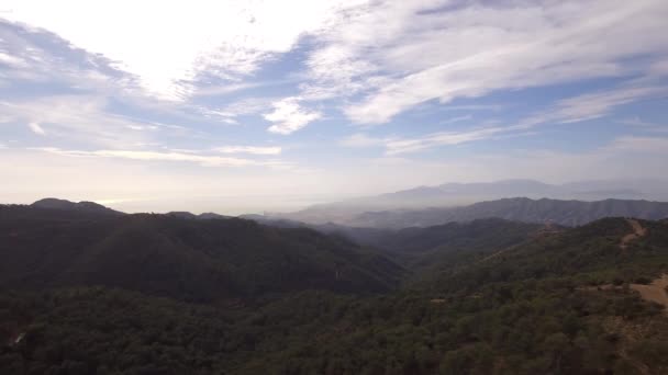 Malaga Daki Dağlar Endülüs Spanya Güzel Manzara — Stok video