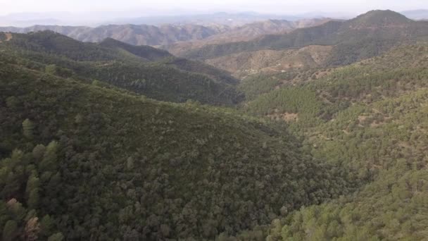 Montanhas Málaga Andaluzia Espanha Bela Paisagem — Vídeo de Stock