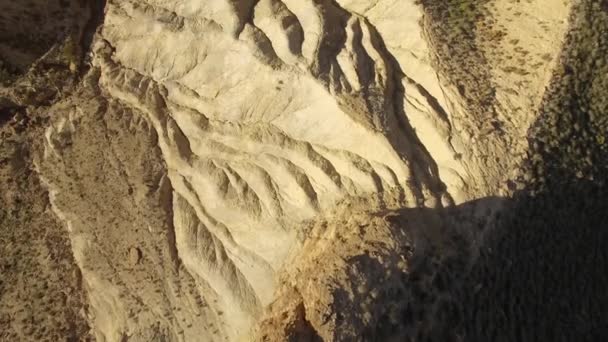 Beautiful Aerial View Desert Sierra Alhamila Spain — Stock Video