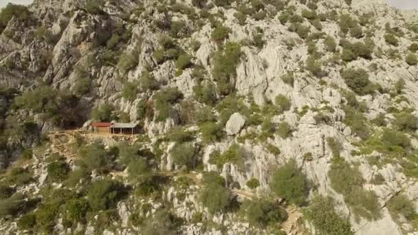 西班牙科尔特斯 德拉弗兰特拉的空中美景 — 图库视频影像