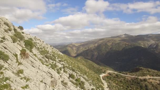 スペイン コルテス フロンテラの空中美しい景色の眺め — ストック動画