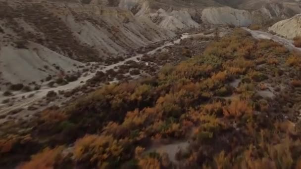 Beautiful Aerial View Desert Sierra Alhamila Spain — Stock Video