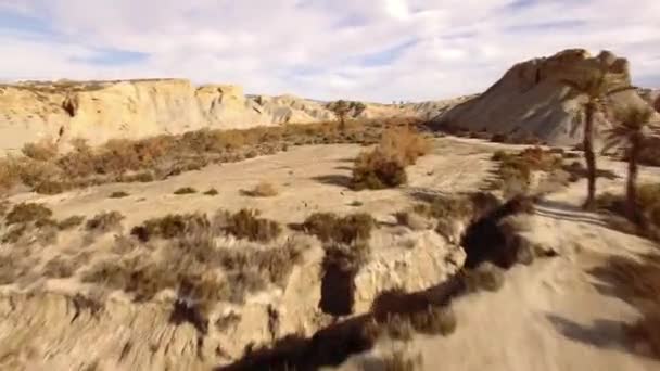 西班牙Sierra Alhamila沙漠美丽的空中景观 — 图库视频影像