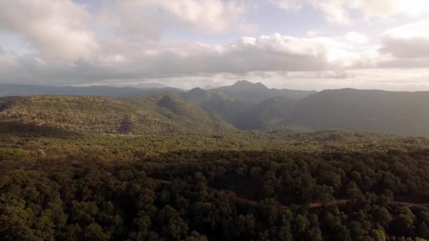 西班牙科尔特斯 德拉弗兰特拉的空中美景 — 图库视频影像
