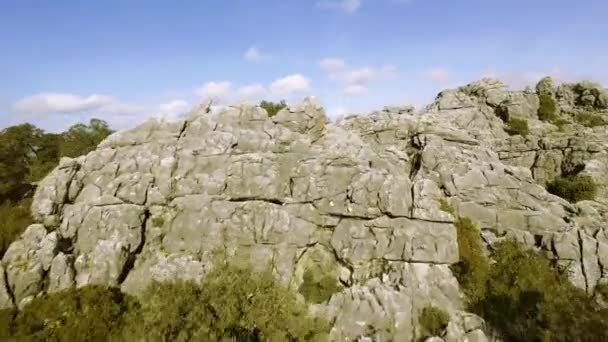 Aerial Flight Mountain Range Sierra Grazalema Natural Park Ανδαλουσία Ισπανία — Αρχείο Βίντεο