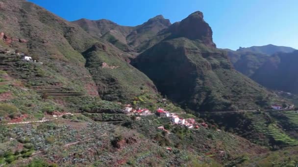 Masca Mountain Range George Tenerife Espanha — Vídeo de Stock