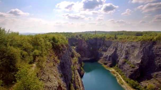 Hava Gorge Lom Velka Amerika Çek Cumhuriyeti — Stok video