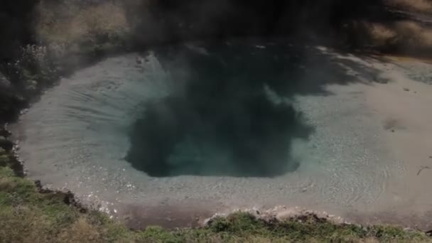 Mammoth Hot Springs Yellowstone Nemzeti Park Amerikai Egyesült Államok — Stock videók