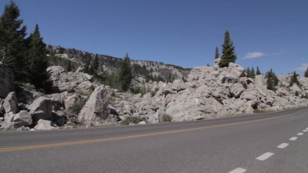 Canyon Junction Yellowstone National Park Verenigde Staten Native Materiaal Direct — Stockvideo