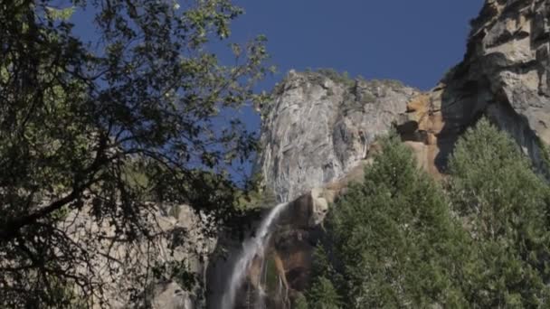 Vodopád Yosemitském Národním Parku Spojené Státy Americké — Stock video