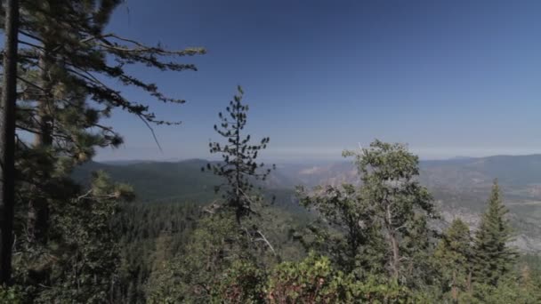 Half Dome Scenic Point Yosemite Nationalpark Estados Unidos Material Nativo — Vídeos de Stock