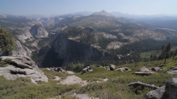 Half Dome Scenic Point Yosemite Nationalpark United States Native Material — Stockvideo