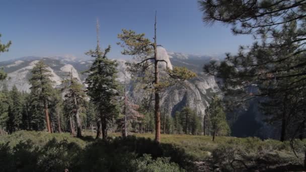 Half Dome Scenic Point Yosemite Nationalpark Stany Zjednoczone Native Material — Wideo stockowe