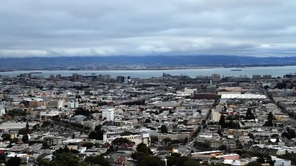 San Francisco Cityscape Background Day View — Stock Video