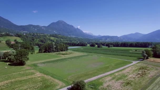 Aerial View Mont Coche France — Stock Video